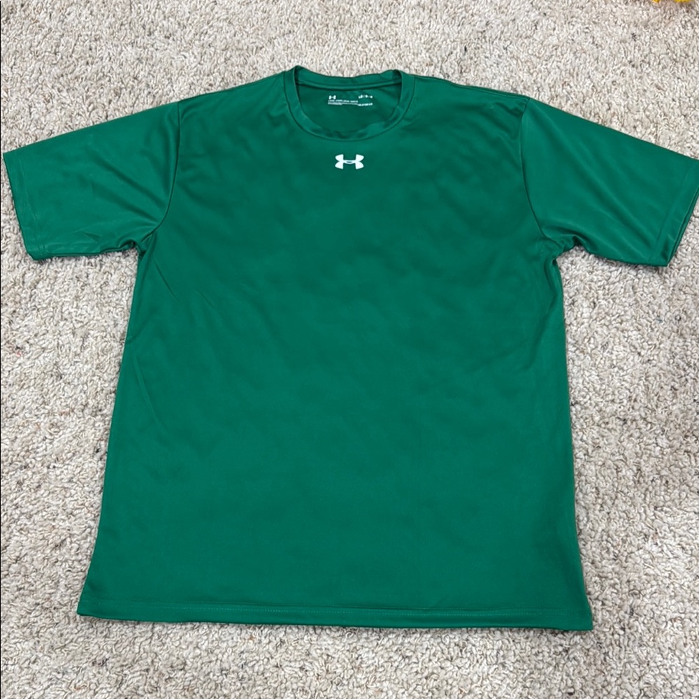 Under Armour Heat Gear Green Short Sleeve Tee size L
